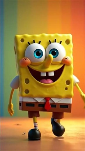 SpongeBob SquarePants Walking 🤯 #american #cartoon #shortsfeed #shorts