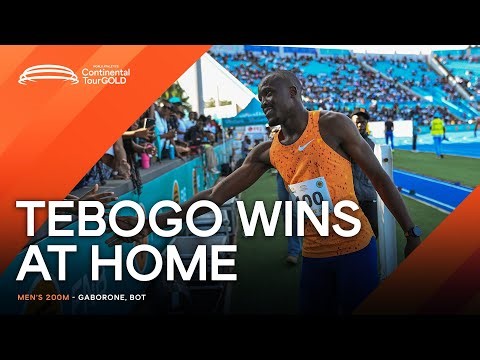 Tebogo cruises to 20.23 200m victory in Gaborone | Continental Tour Gold 2025