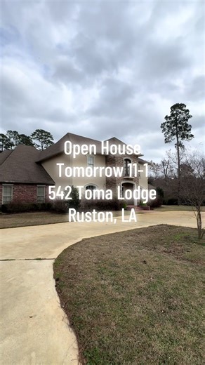 ✨ OPEN HOUSE TOMORROW ✨ Join us from 11–1 at 542 Toma Lodge in Ruston, LA! This beauty is packed with space and features you’ll love — 5 bedrooms, 4 full bathrooms, 2 half baths, and TWO living spaces (because one just isn’t enough 😉). If you’ve been looking for room to spread out and feel right at home, this is it! 🏡 Stop by, take a tour, and let’s talk about making it yours. We can’t wait to see you there! List Agent: Kim Brasher Cell: 318.497.0506 Office: 318.598.9696 www.brashergrouphomes.