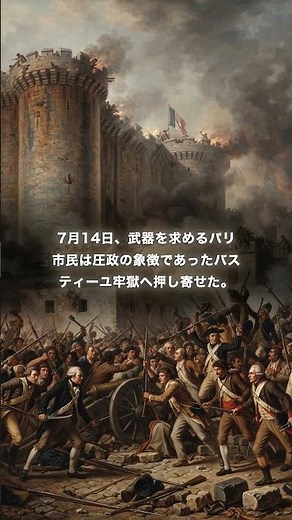 【怒れる民衆、ついに蜂起】フランス革命とバスティーユ襲撃 AIで学ぶ世界の歴史
