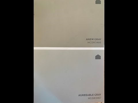 Sherwin Williams Anew Gray, Agreeable Gray, and White Heron - using all 3 shades for interior