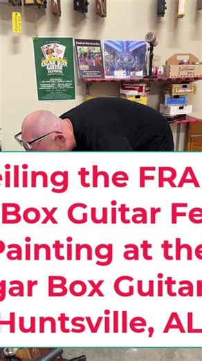 2.2K views · 35 reactions | Thanks Remnant Framing for the great work on this Christina Wegman Fine Art creation that commemorates the World's Longest-Running Cigar Box Guitar Festival - Huntsville, Alabama. | The Cigar Box Guitar Store | Facebook