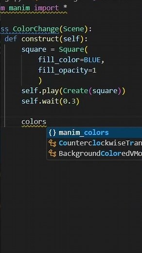🎨 Animate Color with Manim | Python Animation