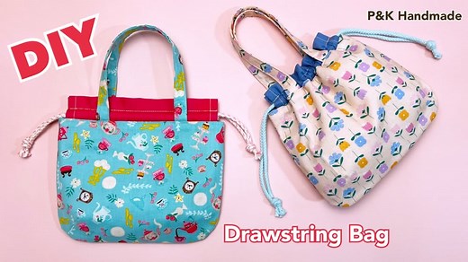 3K views · 41 reactions | Easy Diy Cute Drawstring Bag | #diy #sewing #drawstringbag #bag #handmade #diyideas #sewingprojects #pkhandmade | P&K Handmade | Facebook