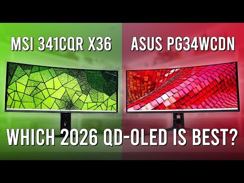 The New Best OLED Ultrawides: Asus PG34WCDN vs MSI 341CQR X36 (Full Review)