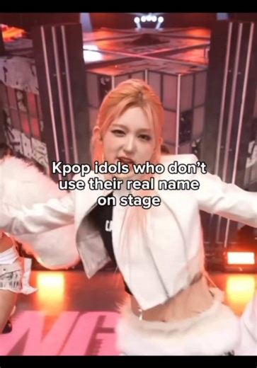K-Pop Idols Using Stage Names