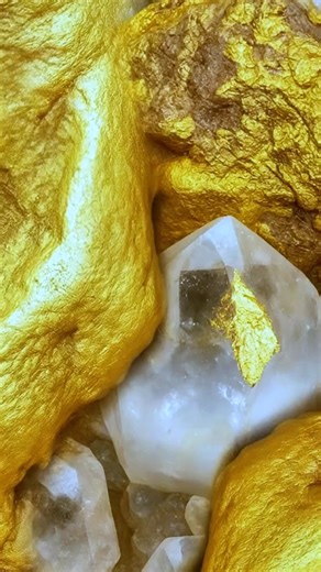 ASMR gold — extracting gold stuck to chalcedony rock using a chisel | Handerpis Gendut