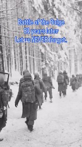 30K views · 24K reactions | Battle of the Bulge 81 years later Let us NEVER forget. #BattleOfTheBulge #Ardennes #WWII #WorldWarII #December1944 #81YearsLater #NeverForget #HonorTheFallen #AmericanHeroes #Veterans #MilitaryHistory #WWIIHistory #FreedomIsNotFree #RememberTheSacrifice | Walk Among Heroes | Facebook