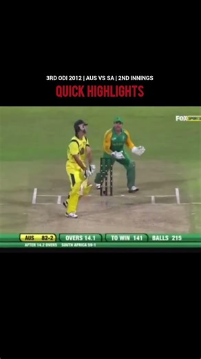 AUS vs SA 3RD ODI 2012 #cricket #ytshorts #viral