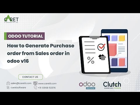 How to generate Purchase order from sales order in Odoo v16 | Odoo Learning Tutorial