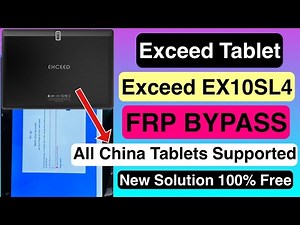 Exceed Tablet Google Account Bypass/All China Tab Frp unlock. Android 10(EX10SL4) without PC