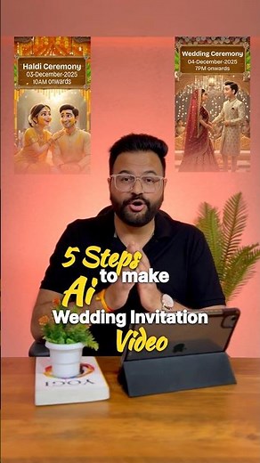 How to make 3D wedding invitation video for free | Ai wedding invite free | steps to make ai invite