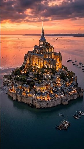 From Empty Island to Mont-Saint-Michel | Medieval Construction Timelapse 🏰