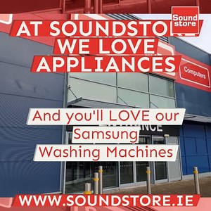 1.3K views | At Soundstore WE LOVE APPLIANCES and you'll love our Samsung Washing Machines with 﫧EcoBubble Technology, Five Year Warranty and ♻️A Energy Rating and NOW with ✅up to €200 OFF get ✅#NEXTDAYDELIVERY on Samsung Washing Machines at Soundtore Midleton, Wilton, Blackpool, Limerick, Waterford or Tralee or ONLINE at www.soundstore.ie. #BestPricesGuaranteed #LoveSamsung | Soundstore | Facebook