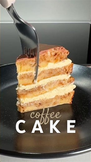coffee sour cream layered cake