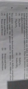 A few pieces of granulated zinc are taken in a test tube and 2 ... | Filo