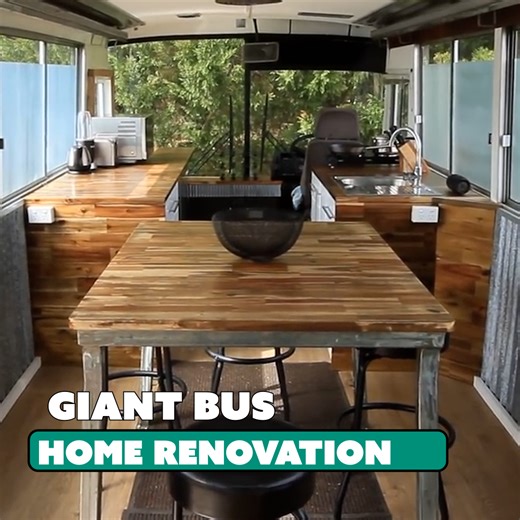 22K views · 44 reactions | They transformed a bendy bus into a house 勞 | Home Junkie | Facebook
