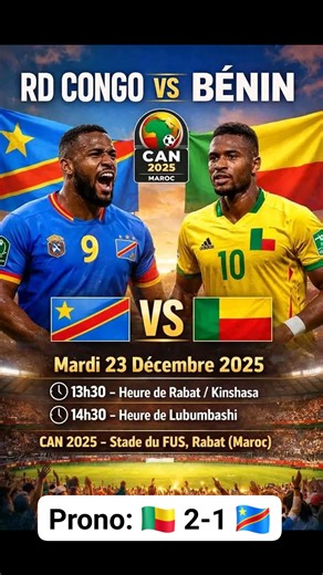 🚨 #Akrf_❤️ | 𝗥𝗗 𝗖𝗢𝗡𝗚𝗢 🇨🇩 vs 𝗕𝗘́𝗡𝗜𝗡 🇧🇯 𝗟𝗘́𝗢𝗣𝗔𝗥𝗗𝗦 🐆 vs 𝗚𝗨𝗘́𝗣𝗔𝗥𝗗𝗦 🐆 un duel africain qui sent la poudre 💥 𝗛𝗜𝗦𝗧𝗢𝗥𝗜𝗤𝗨𝗘 𝗢𝗙𝗙𝗜𝗖𝗜𝗘𝗟 (𝗮𝘃𝗮𝗻𝘁 𝗖𝗔𝗡 𝟮𝟬𝟮𝟱) 📅 06/09/2021 : Bénin 1-1 RD Congo 📅 14/11/2021 : RD Congo 2-0 Bénin 𝗕𝗜𝗟𝗔𝗡 📊 1 victoire ✅ | 1 nul 🤝 | 0 défaite ❌ En avantage de la RDC 🇨🇩 mais le football n'est pas mathématique et l'impossible n'est pas béninois 🇧🇯 NOS GUÉPARDS 🐆🔥 SONT REMPLIS DE la détermination est totale, la