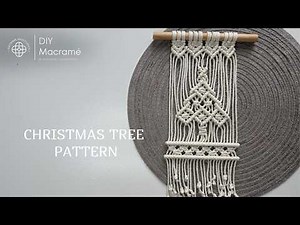 🎄 How to Macrame a Beautiful Christmas Tree Wall Hanging | Step-by-Step DIY Pattern