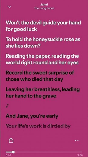 The Long Faces - Jane! (Lyrics) #spotify #popular #trending