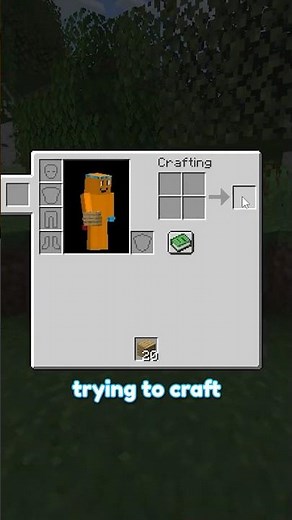 minecraft with half a heart and 1 inventory slot