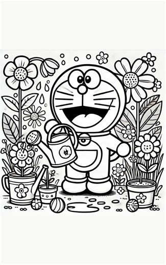 Doraemon Coloring Book PDF,40 Printable Anime Pages for Kids, Instant Digital Download - Etsy