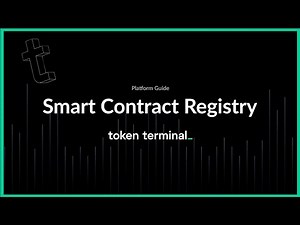 How to navigate the Smart Contract Registry | Token Terminal