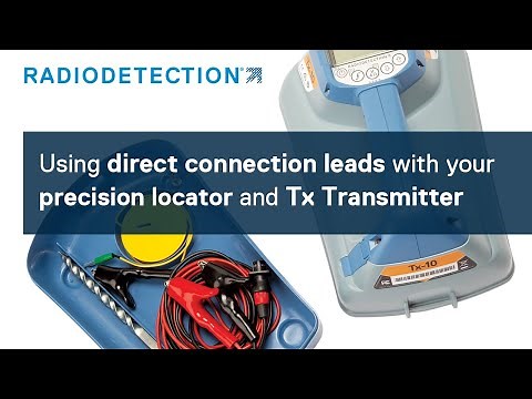 Using direct connection leads with your precision locator and Tx Transmitter