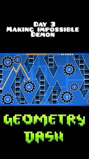 making impossible demon #geometrydash #gdupdate #gd #gaming
