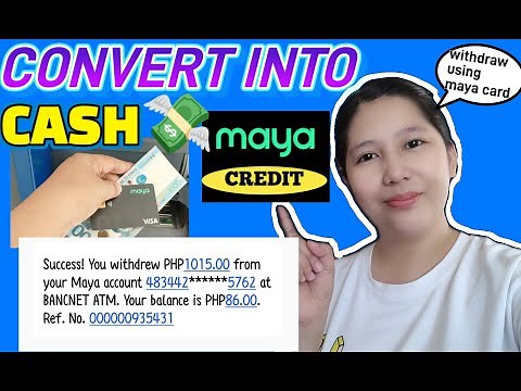 HOW MAYA CREDIT CONVERT INTO CASH | WITHDRAW USING MAYA CARD |MAYA APP |BJANE VEE #MAYACREDIT #maya