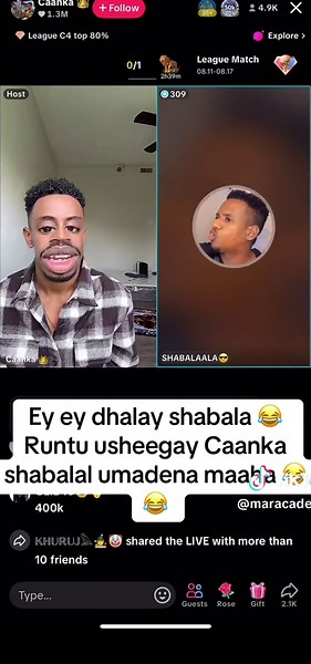 Ey Dhalay Shabala: Runtu Usheegay Caanka