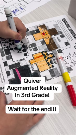 krista williams on Instagram: "Augmented reality in action! My students were blown away when their Quiver coloring pages came to life right on their iPads. 🚀✨ #InnovationLab #EdTech #3rdgradeteachers #augmentedreality #quiver #teachersofinstagram #teacher #teachers #teachersofig"