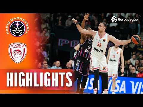 Dorsey Set Paris On Fire | Paris - Olympiacos | R34 Basketball Highlights 2025-26