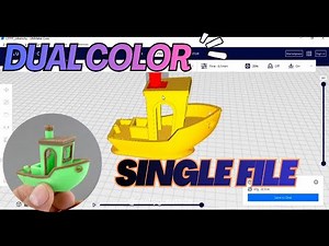 Print in 2 Colors with ONE File in Cura 😳 (Easy Trick)