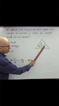 🔍Calculate mass using force and acceleration! Basic Physics. Dynamics