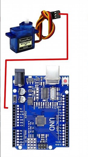 SERVO MOTOR WORKING TEST WITH ARDUINO UNO #servomotor #arduinounoprojects #cod #amanelectronic