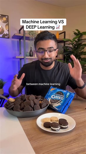 Sajjaad Khader on Instagram: "Oreo Science 🧠: Machine Learning VS Deep Learning #compsci #ml #tech #fyp"