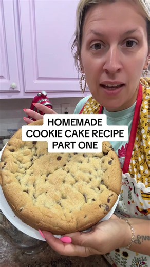 Basic Homemade Cookie Cake Recipe — Easy from Scratch
