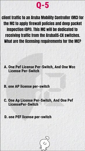 Aruba HPE6-A78: Licensing Requirements for ArubaOS-CX Switches in Tunneling and DPI Scenarios