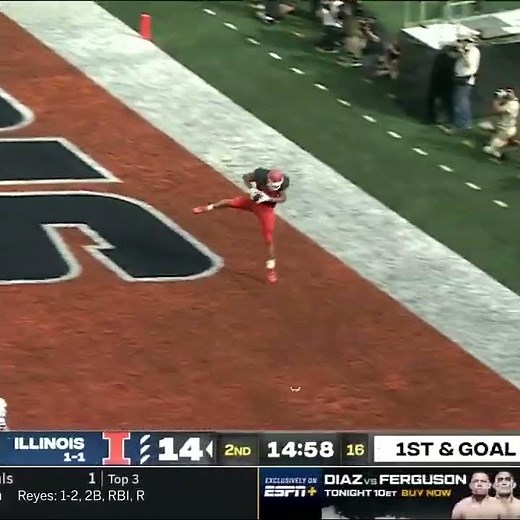 Illinois Deep Pass Sets Up Passing TD vs. Virginia | Big Ten Football