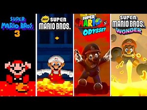 Evolution of Mario Falling in Lava (1985-2026)