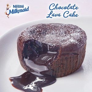 Here’s a deliciously easy treat when the chocolate cravings hit! Try this MILKMAID Chocolate Lava Cake with your entire family. | Nestlé Milkmaid Sweet Delights
