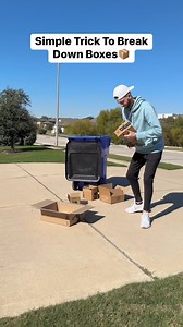 Simple Trick To Break Down Boxes📦 | Blake Reels