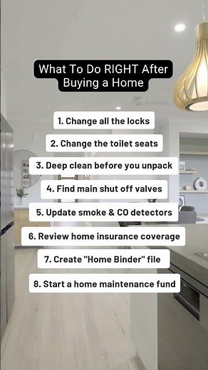 What To Do RIGHT After Buying a Home — 8 Things Every New Homeowner Needs to Know #mortgage