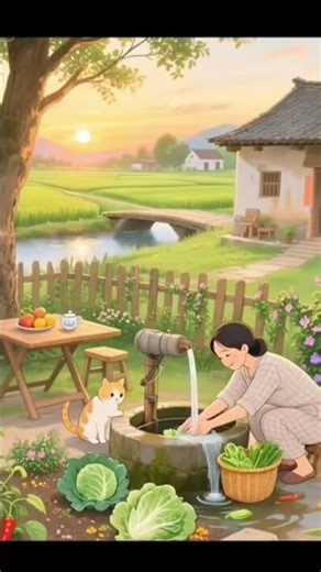 At village field golden time..🏕️ #shorts #youtubeshorts