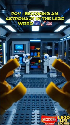 POV : Becoming an Astronaut in the LEGO Word 🌌🚀🇺🇸 #lego #shorts #ai #life #usa