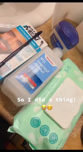 Lil DIY! 😂🤭 #fyp #eyebrowtint #WeStickTogether #indescribable #goodthang #trending #viral #blackgirlluxury