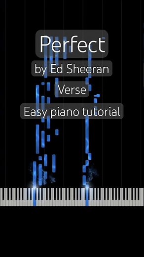 How to play “Perfect” by Ed Sheeran on piano - PART 1 (Verse) - Easy piano tutorial - Key: C major
