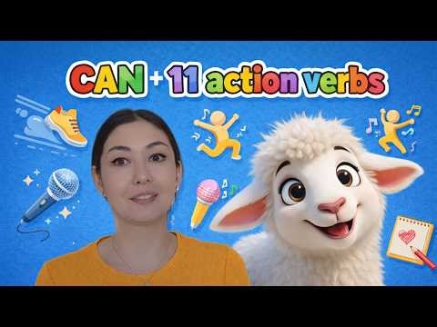 I Can | Actions verbs | Verbs for Kids | Fun Kids English