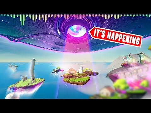 Mothership Abducting Fortnite Island (Upcoming Live Event)